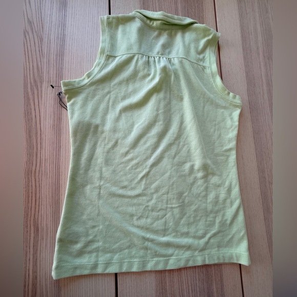Lija Light Green women Tank Top with Black Trim women size M nwt - Picture 6 of 7